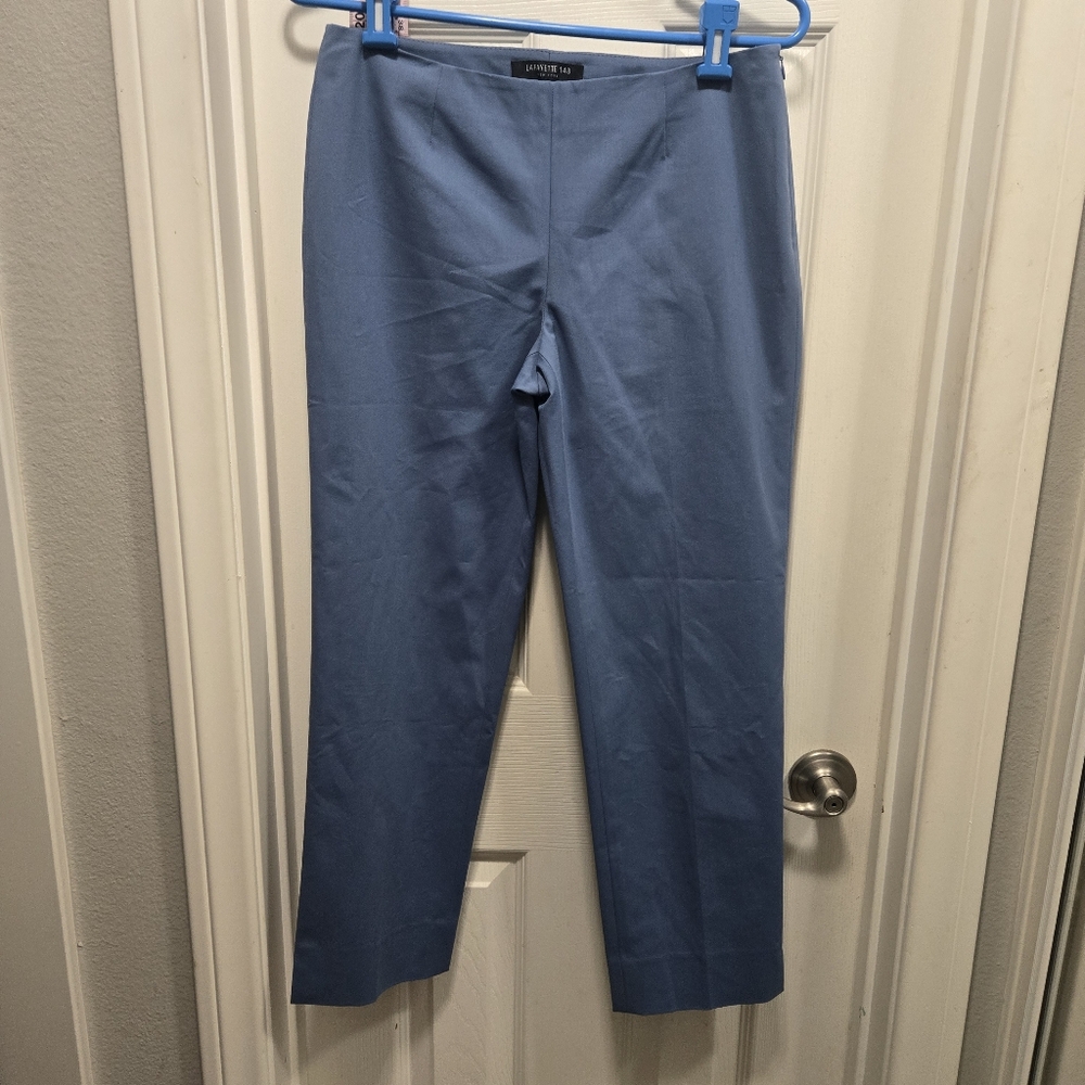 Lafayette 148 Ny Blue Cropped Pants Size 2